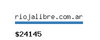 riojalibre.com.ar Website value calculator