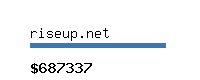 riseup.net Website value calculator