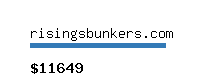 risingsbunkers.com Website value calculator