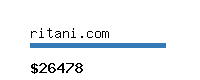 ritani.com Website value calculator