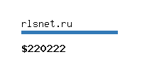 rlsnet.ru Website value calculator