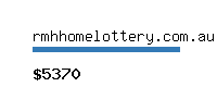 rmhhomelottery.com.au Website value calculator