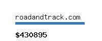 roadandtrack.com Website value calculator