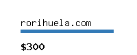rorihuela.com Website value calculator