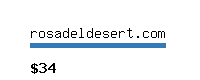 rosadeldesert.com Website value calculator