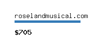 roselandmusical.com Website value calculator