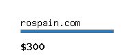 rospain.com Website value calculator