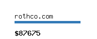 rothco.com Website value calculator