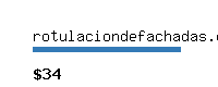 rotulaciondefachadas.com Website value calculator