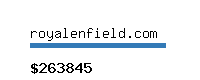 royalenfield.com Website value calculator