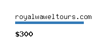 royalwaweltours.com Website value calculator