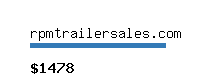 rpmtrailersales.com Website value calculator