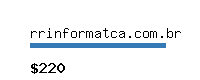 rrinformatca.com.br Website value calculator