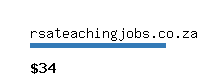 rsateachingjobs.co.za Website value calculator