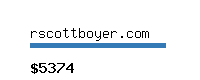 rscottboyer.com Website value calculator