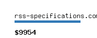 rss-specifications.com Website value calculator