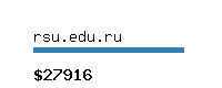 rsu.edu.ru Website value calculator