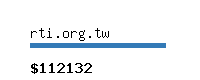 rti.org.tw Website value calculator