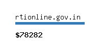 rtionline.gov.in Website value calculator