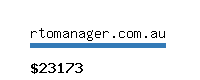 rtomanager.com.au Website value calculator