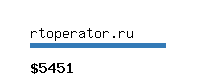 rtoperator.ru Website value calculator
