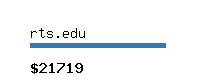 rts.edu Website value calculator