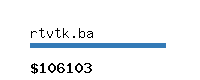 rtvtk.ba Website value calculator