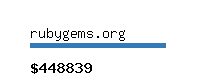 rubygems.org Website value calculator