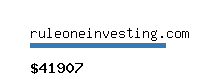 ruleoneinvesting.com Website value calculator