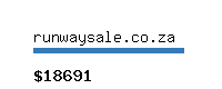 runwaysale.co.za Website value calculator