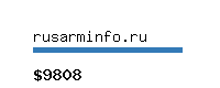 rusarminfo.ru Website value calculator