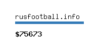 rusfootball.info Website value calculator