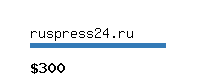 ruspress24.ru Website value calculator