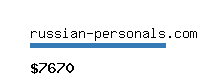 russian-personals.com Website value calculator