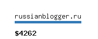 russianblogger.ru Website value calculator