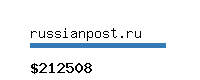 russianpost.ru Website value calculator