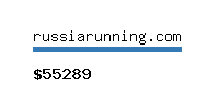 russiarunning.com Website value calculator