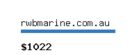 rwbmarine.com.au Website value calculator