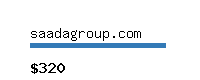 saadagroup.com Website value calculator