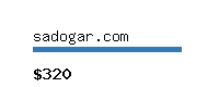 sadogar.com Website value calculator