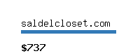 saldelcloset.com Website value calculator