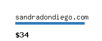 sandradondiego.com Website value calculator