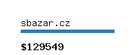 sbazar.cz Website value calculator