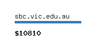 sbc.vic.edu.au Website value calculator