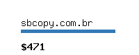 sbcopy.com.br Website value calculator