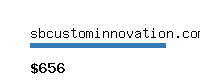 sbcustominnovation.com Website value calculator