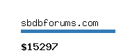 sbdbforums.com Website value calculator