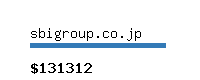 sbigroup.co.jp Website value calculator