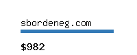 sbordeneg.com Website value calculator