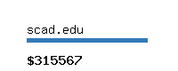 scad.edu Website value calculator